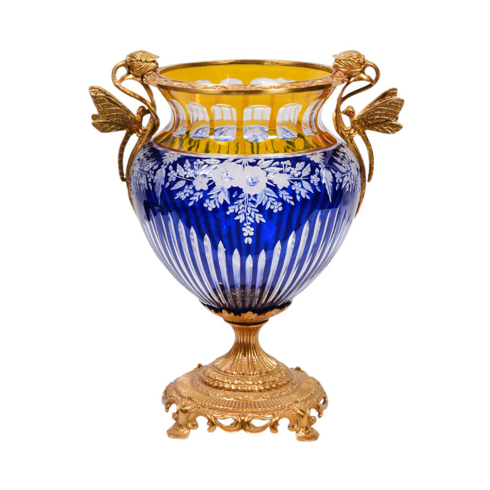 VASE CRYSTAL BRASS IR TH-V181-1009 JC209-712