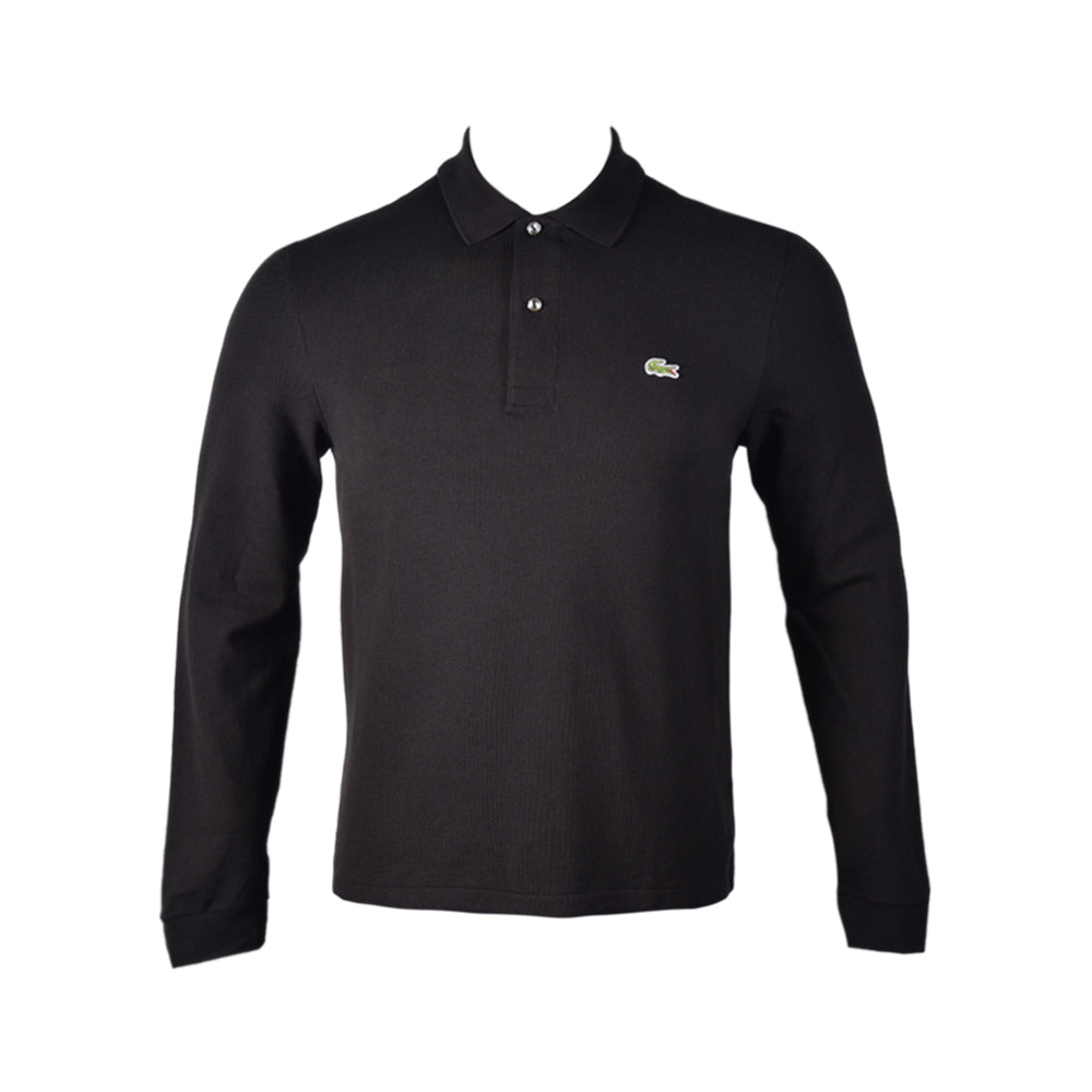 LAC MEN L/S POLO SHIRT L1312-031 BLK S (IR.S)