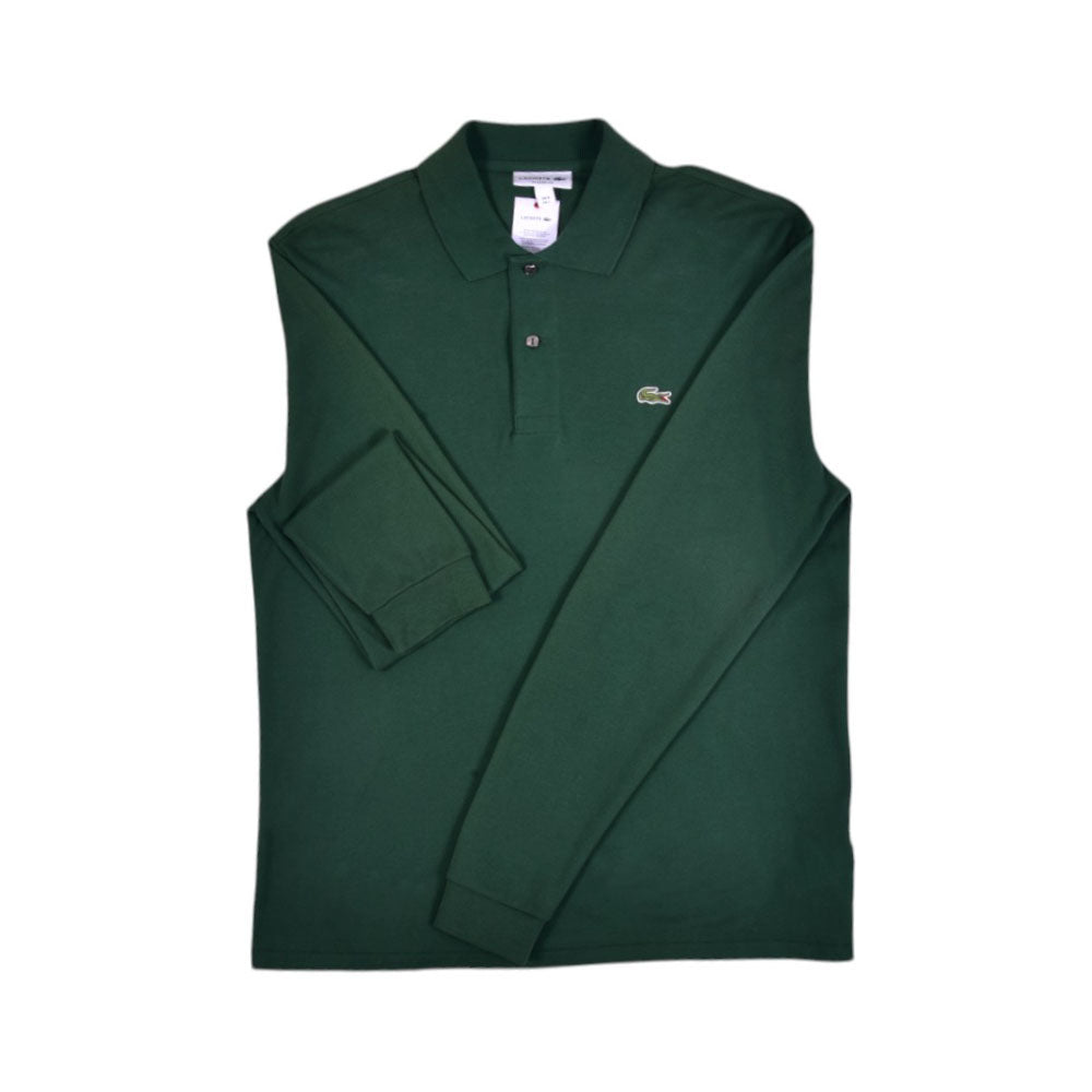 LAC MEN L/S POLO SHIRT L1312-132 GRN L (IR.S)