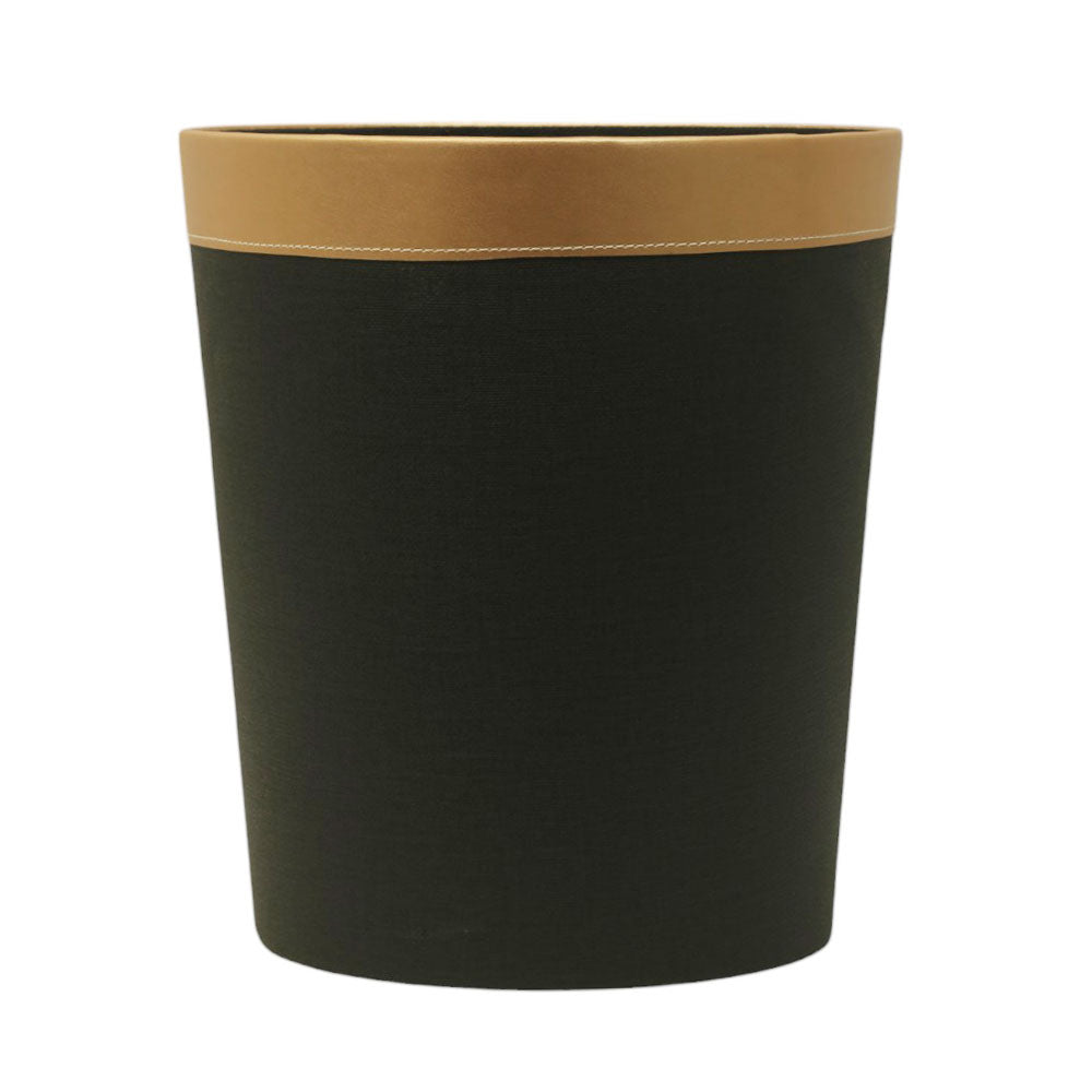 DUST BIN LEATHER BLACK SELF 910