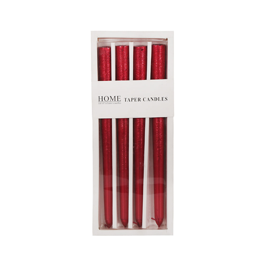 HOME TAPER CANDLES 4PC PACK IR WM010-4LS