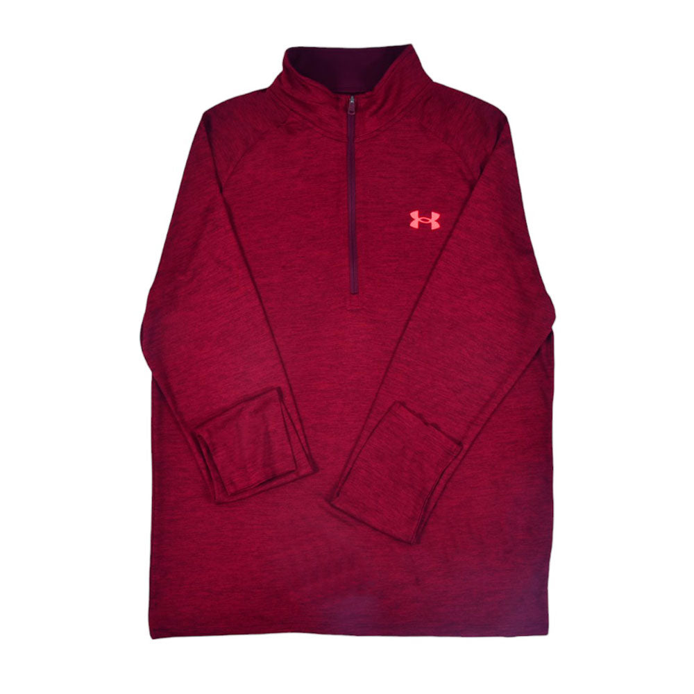UA MEN L/S HALF ZIPPER 1328495-603 MRN M (IR.W)