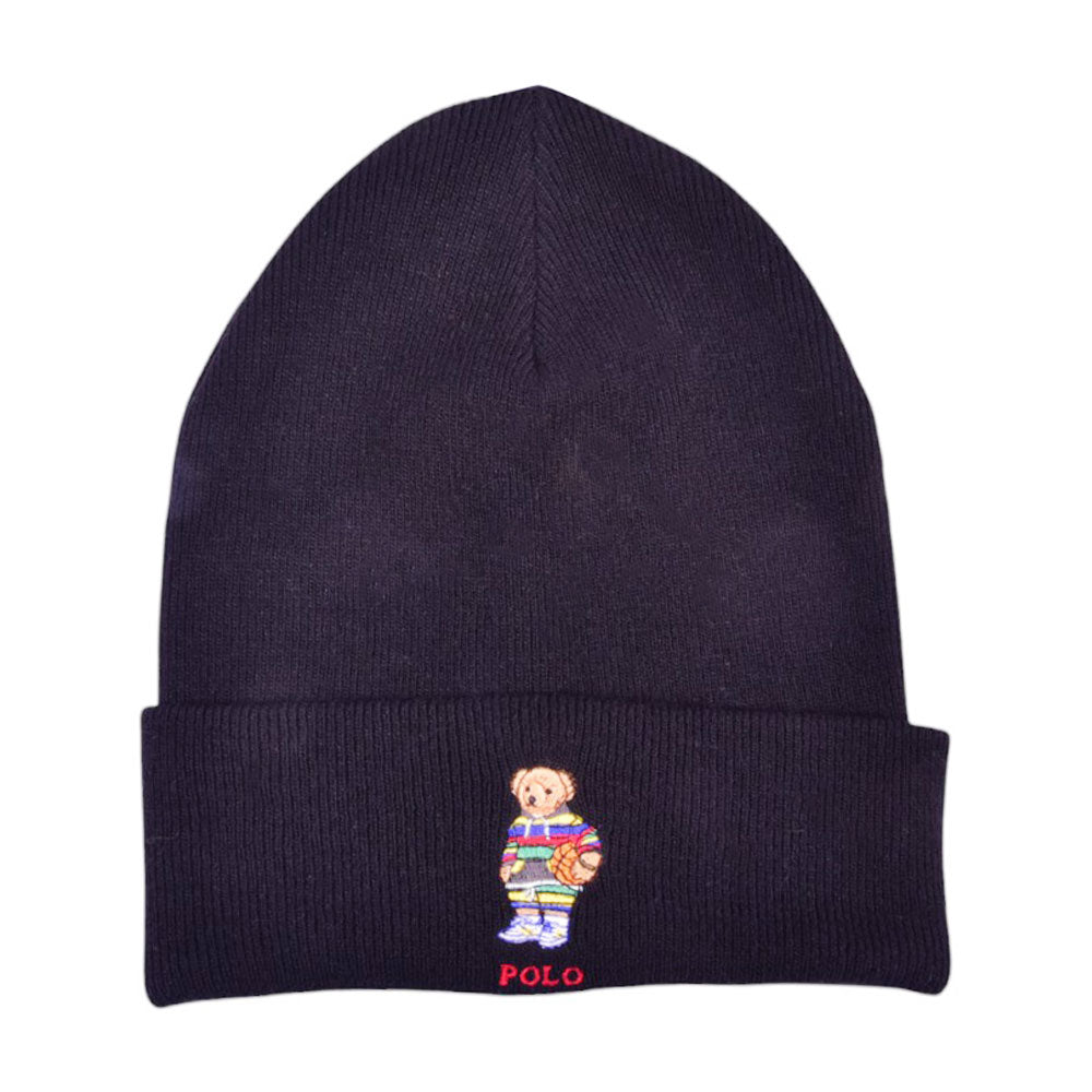 RL BEAR WOOLLEN CAP PP0317 BLK (IR)