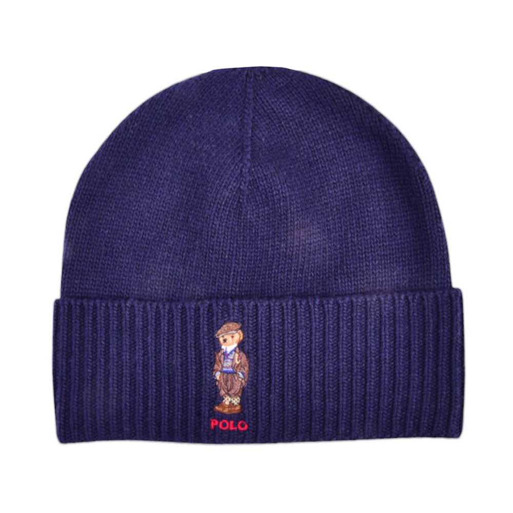 RL BEAR WOOLLEN CAP PP0390 NVY (IR)