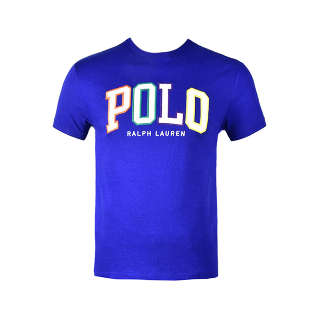 RL MEN S/S R.NECK SHIRT 396002 BLU S (IR.S)