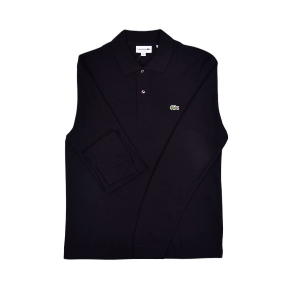 LAC MEN L/S POLO SHIRT L1312-51-031 BLK M (IR.W)