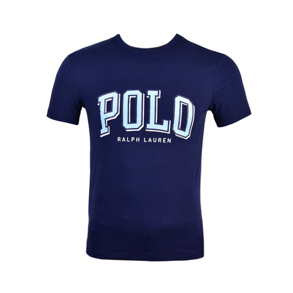RL MEN S/S R.NECK SHIRT 972017 NVY S (IR.S)