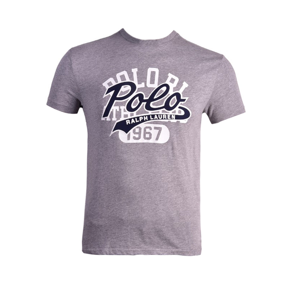 RL MEN S/S R.NECK SHIRT 152003 GRY S (IR.S)