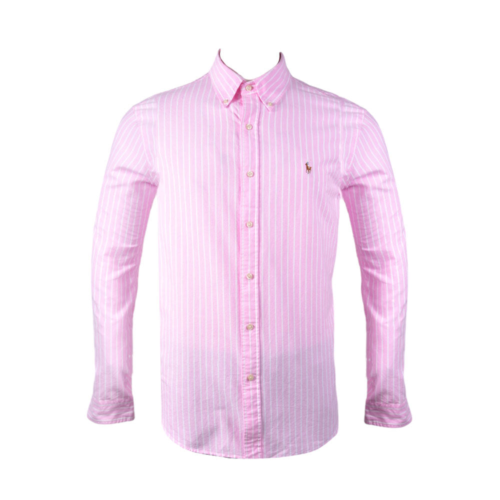 RL MEN L/S BUTTON DOWN SHIRT 565002 PINK L (IR.S)