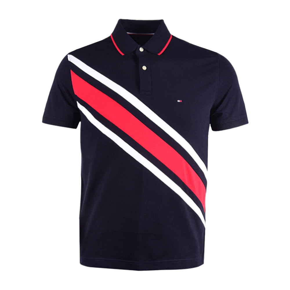 TH MEN S/S POLO SHIRT 78JA988-410 NVY M (IR.S)