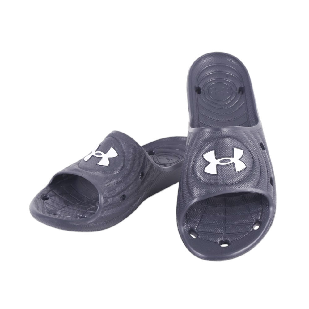 UA MEN SLIDE 3023758-001 BLK 10 (IR)