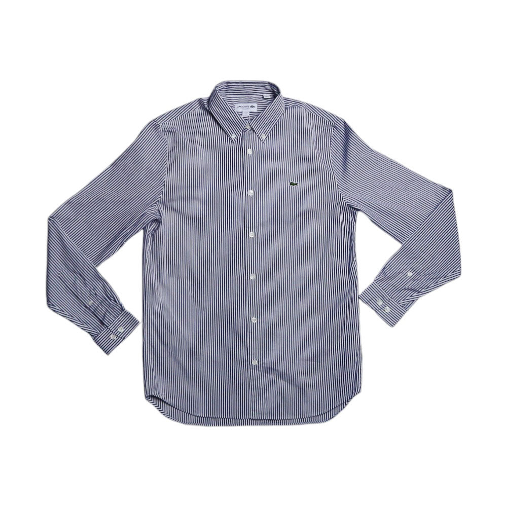 LAC MEN L/S DRESS SHIRT CH2936-522 WHT/NVY S (IR)