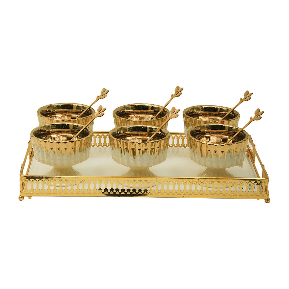 ICE CREAM CUP SET 13PC 845-2 WHITE