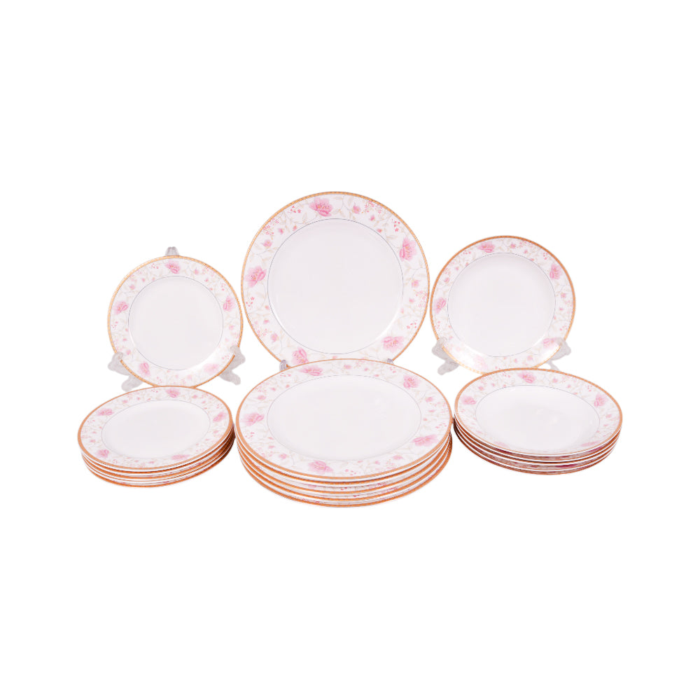 PLATE SET 18PC BONE CHINA X001