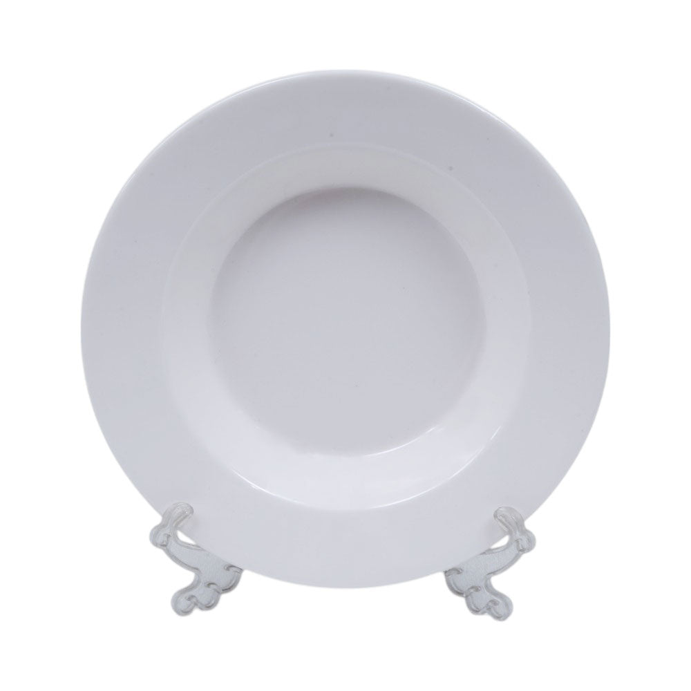 PLATE DEEP MARQUEE PLAIN WHITE