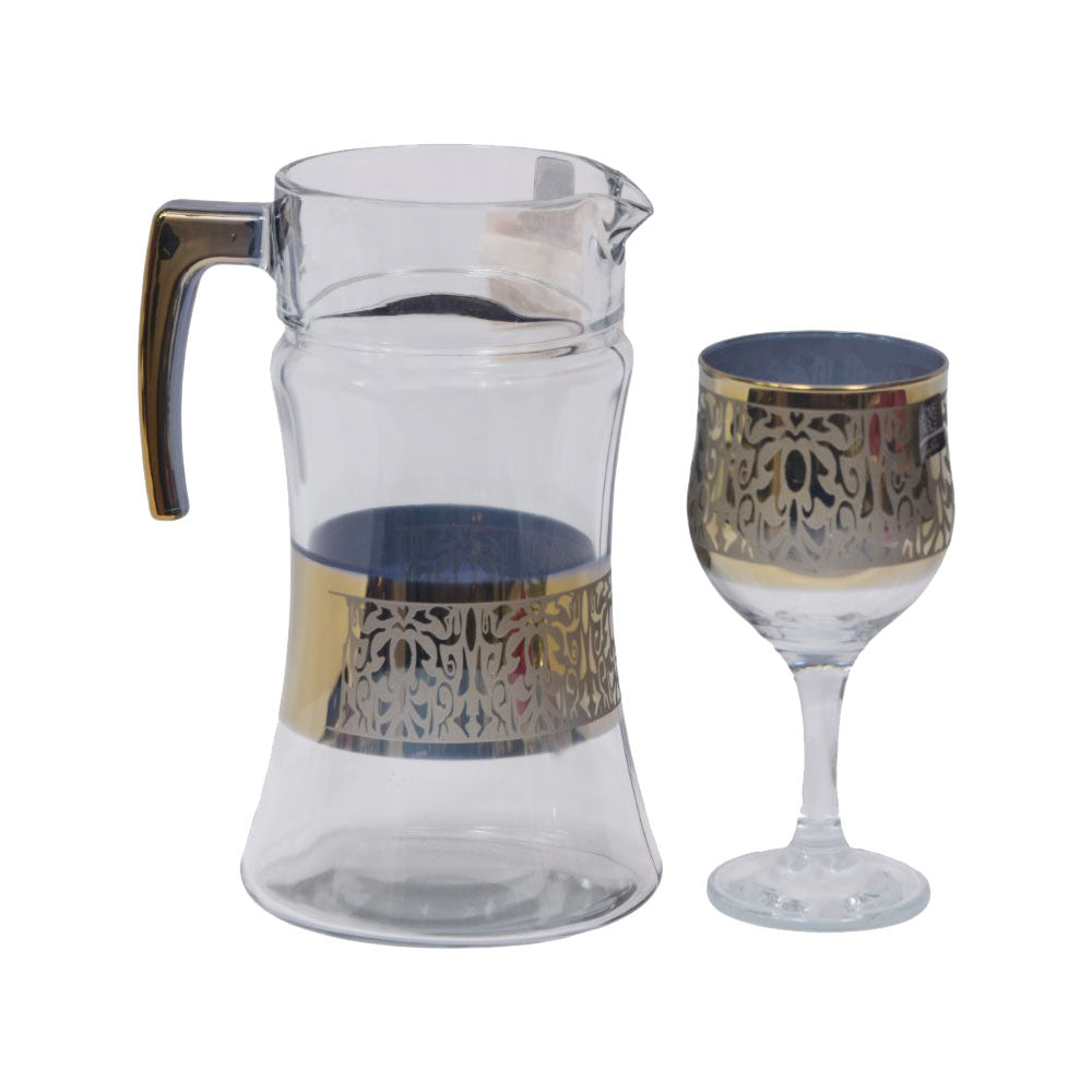 DECANDER SET 7PC PSB HAND CUT GOLD BISTRO 97872-HG146