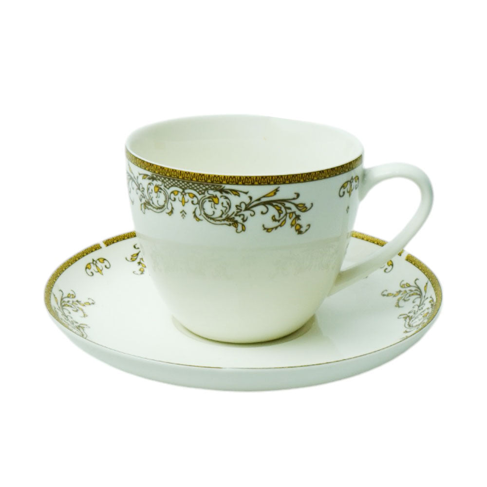 CUP & SAUCER BONE CHINA 146-03209 MT (Pack 6)