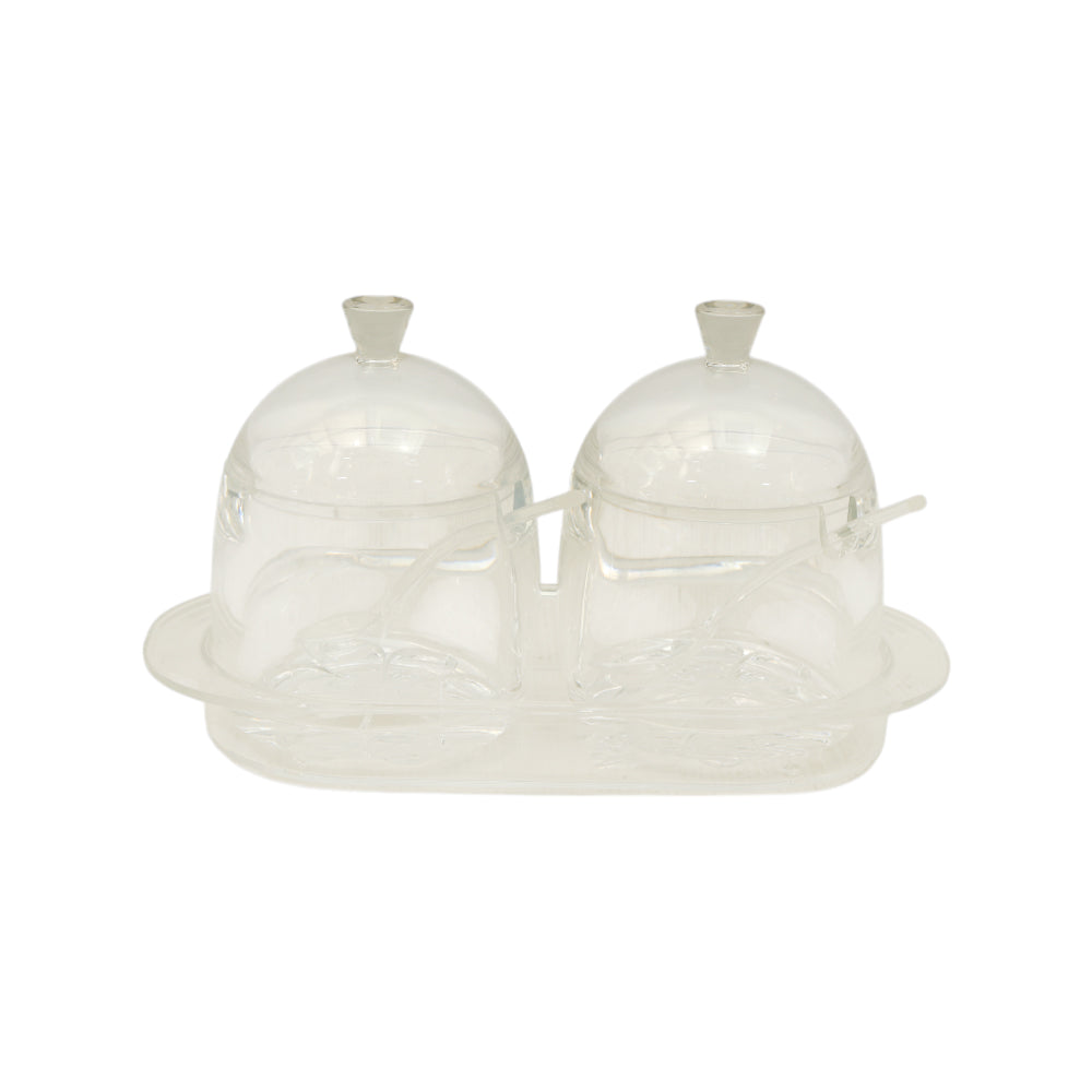 JAM POT SET 2PC ACRYLIC IR F1950