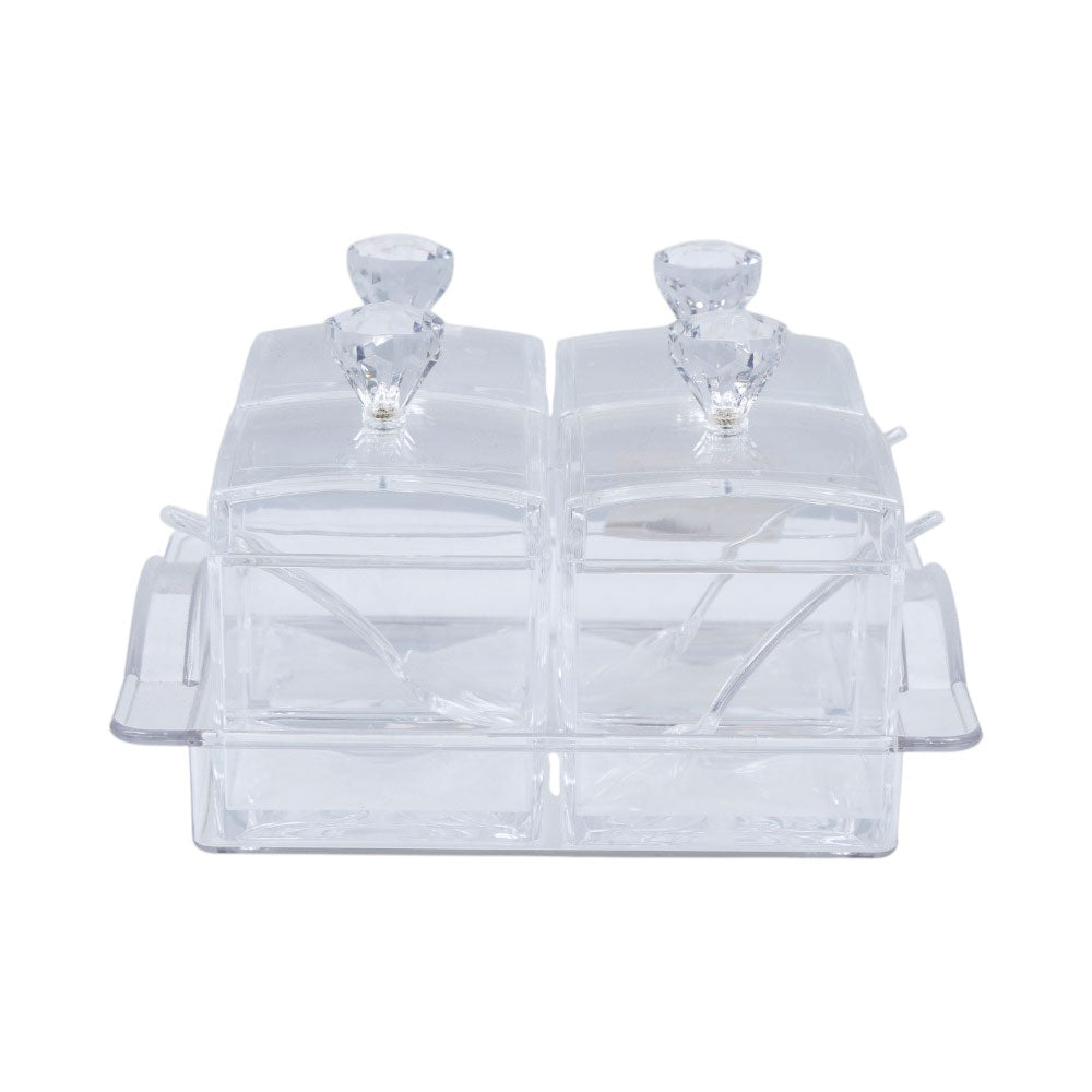 JAR SET 4PC ACRYLIC IR F4461