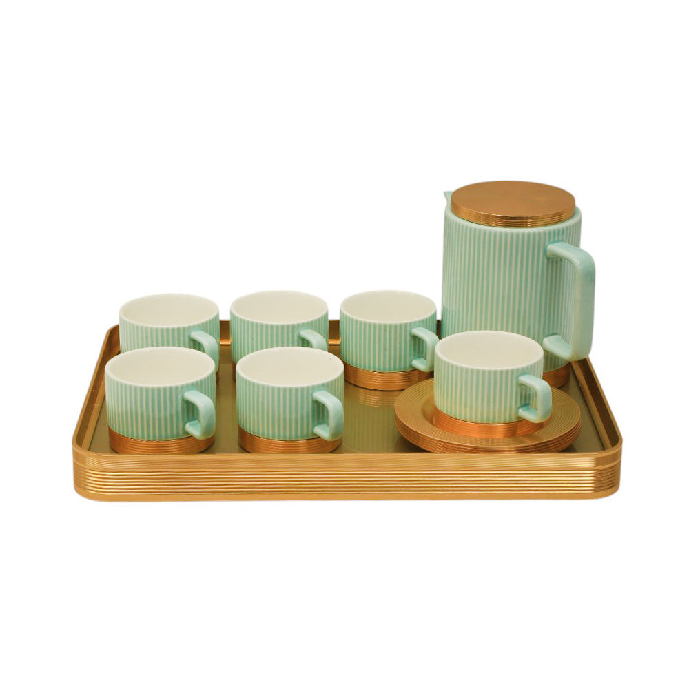 COFFEE SET 15PC CERAMIC 119 SKY BLUE MT