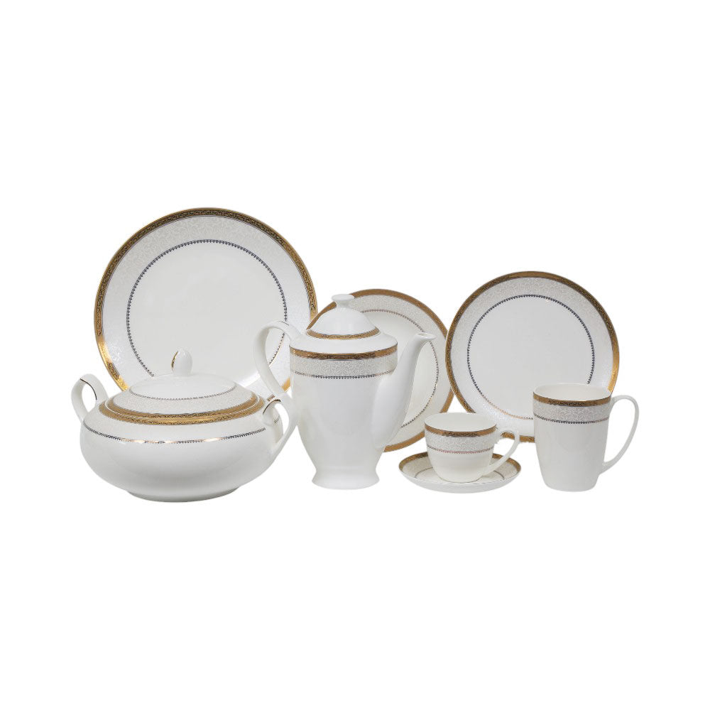DINNER SET 85PC BONE CHINA AZDS007 ET