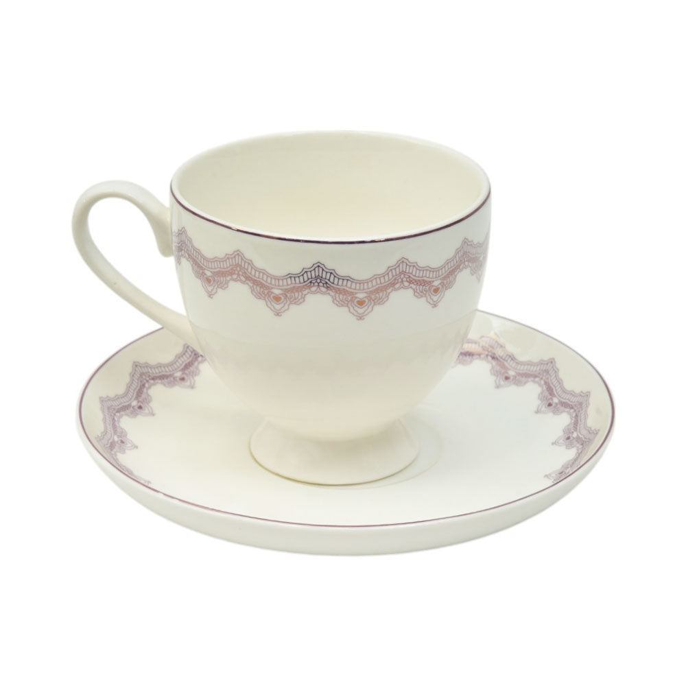 CUP SAUCER BONE CHINA FD 03324 KF (Pack 6)