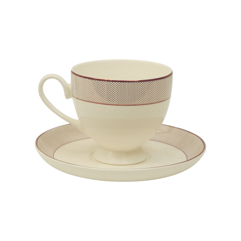 CUP SAUCER BONE CHINA FD 02814 KF (Pack 6)