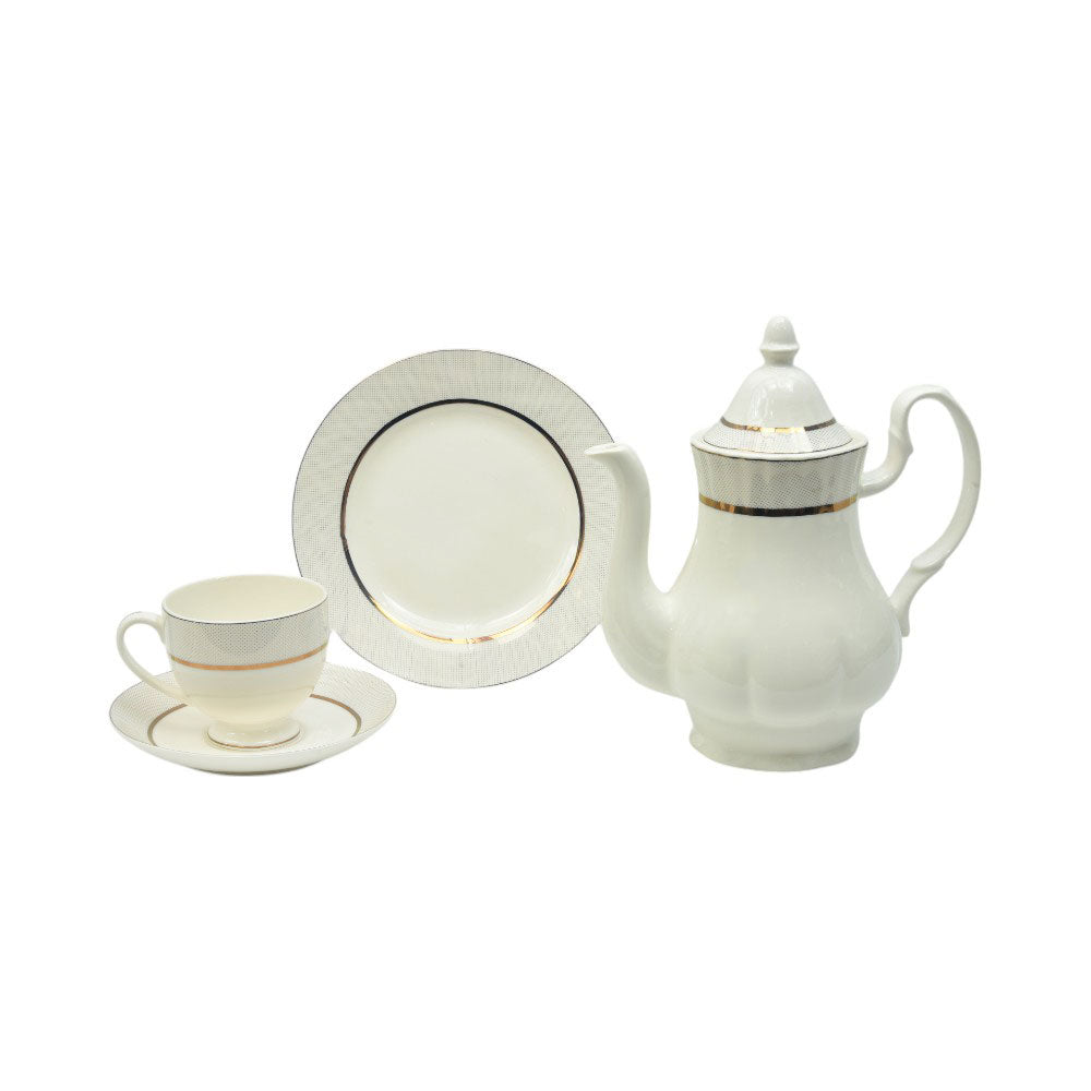 TEA SET 24PC BONE CHINA ONE MORE KING4
