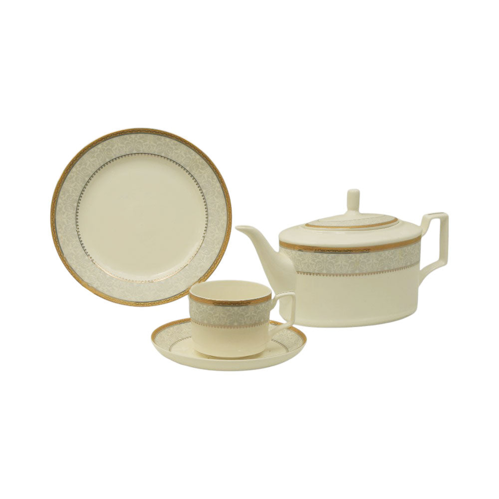 TEA SET 24PC BONE CHINA LD2 AW