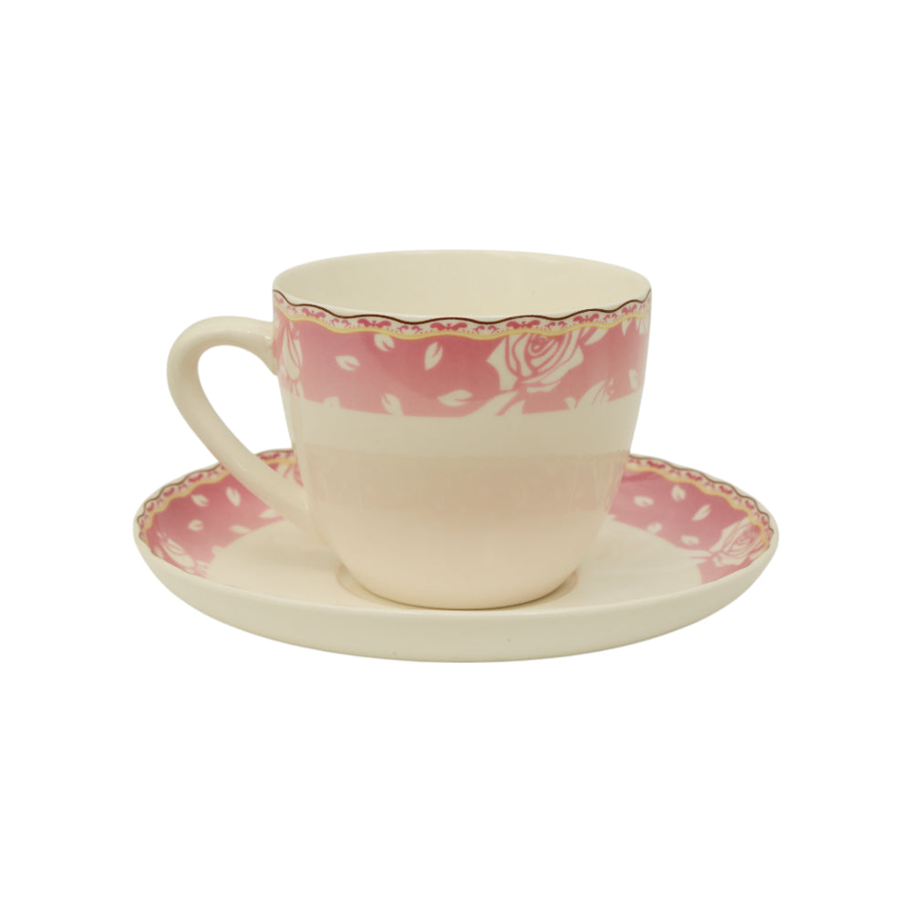CUP & SAUCER BONE CHINA 146-02763 RC (Pack 6)