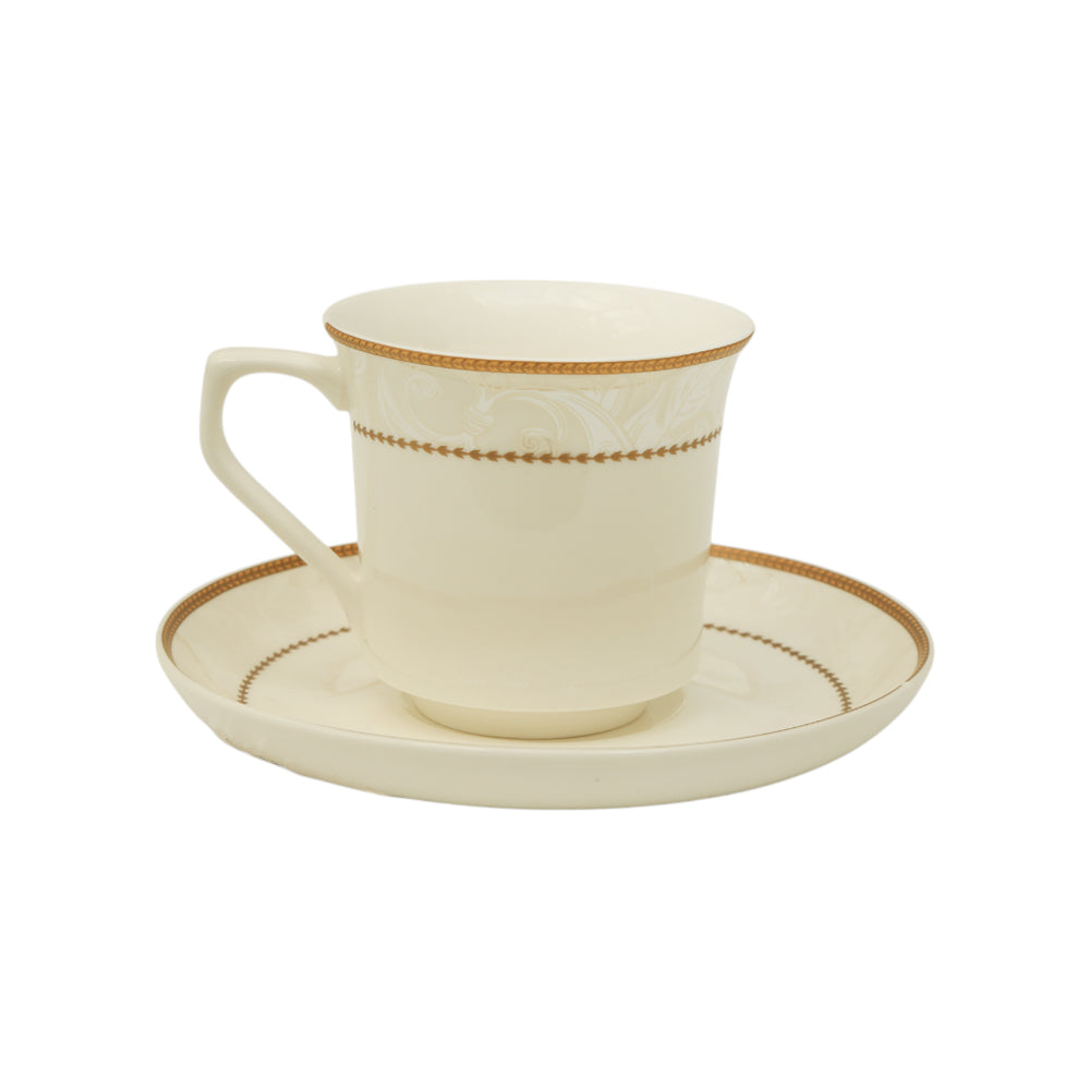 CUP & SAUCER BONE CHINA 123-02773 RC (Pack 6)