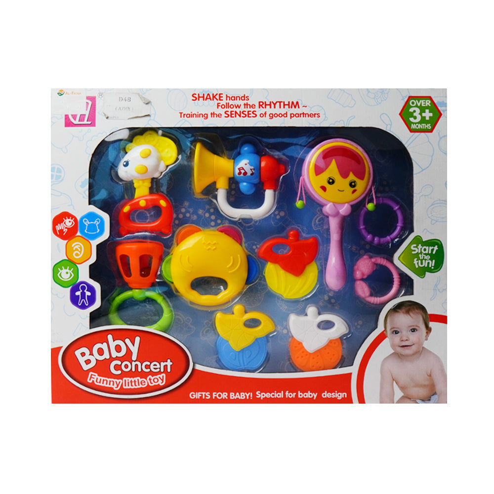 D48 BABY CONCERT RATTLE SET 10PCS