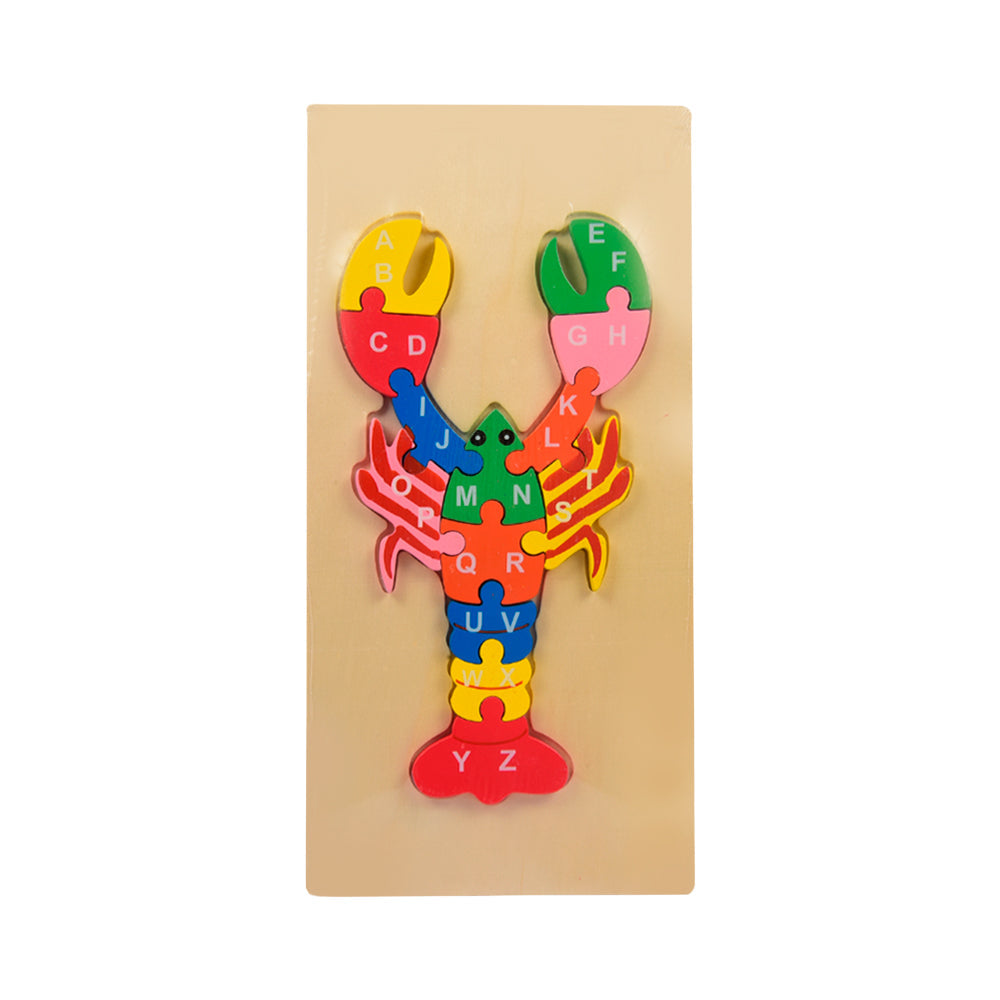 WOODEN PUZZLE BOARD ABC SCORPION Z.B