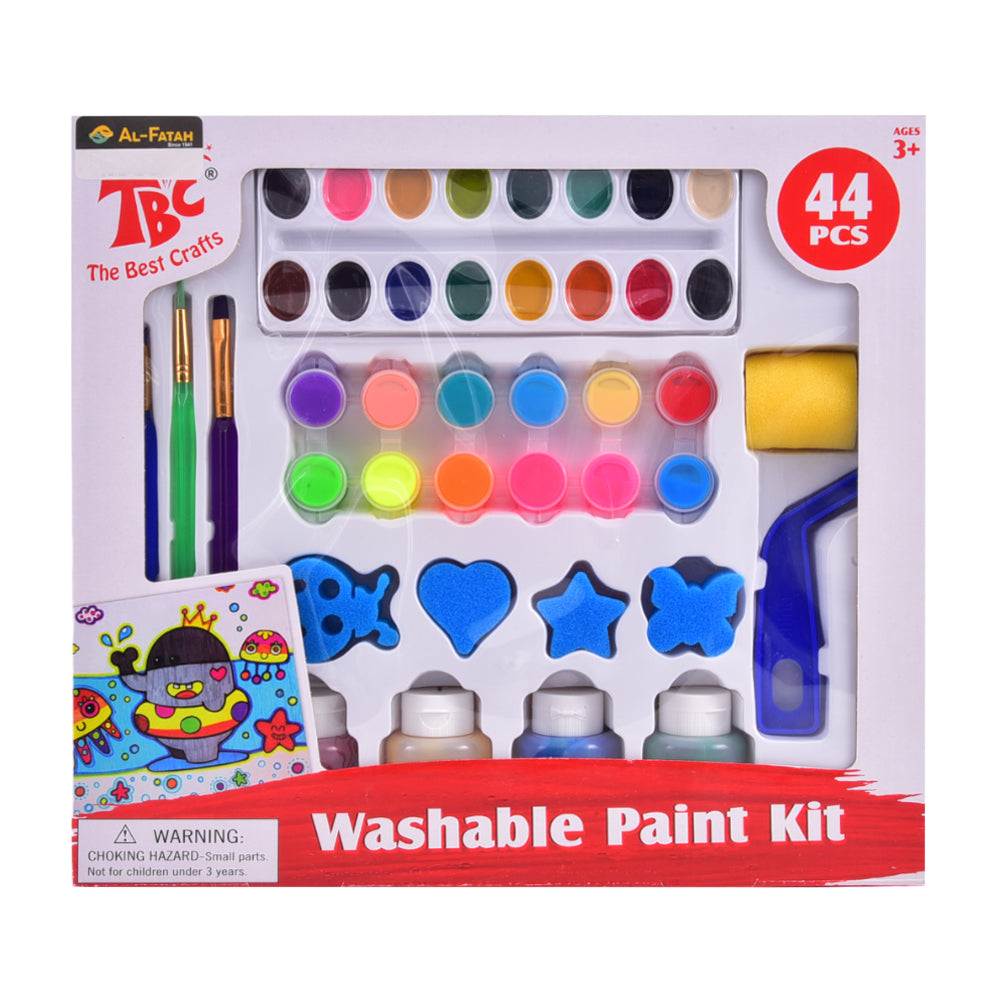 D4236 WASHABLE PAINT KIT 44 PCS A.I