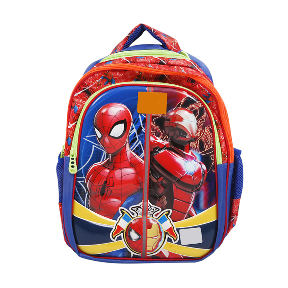 7832 SCHOOL BAG PACK SPIDERMAN&IRONMAN 14INCH