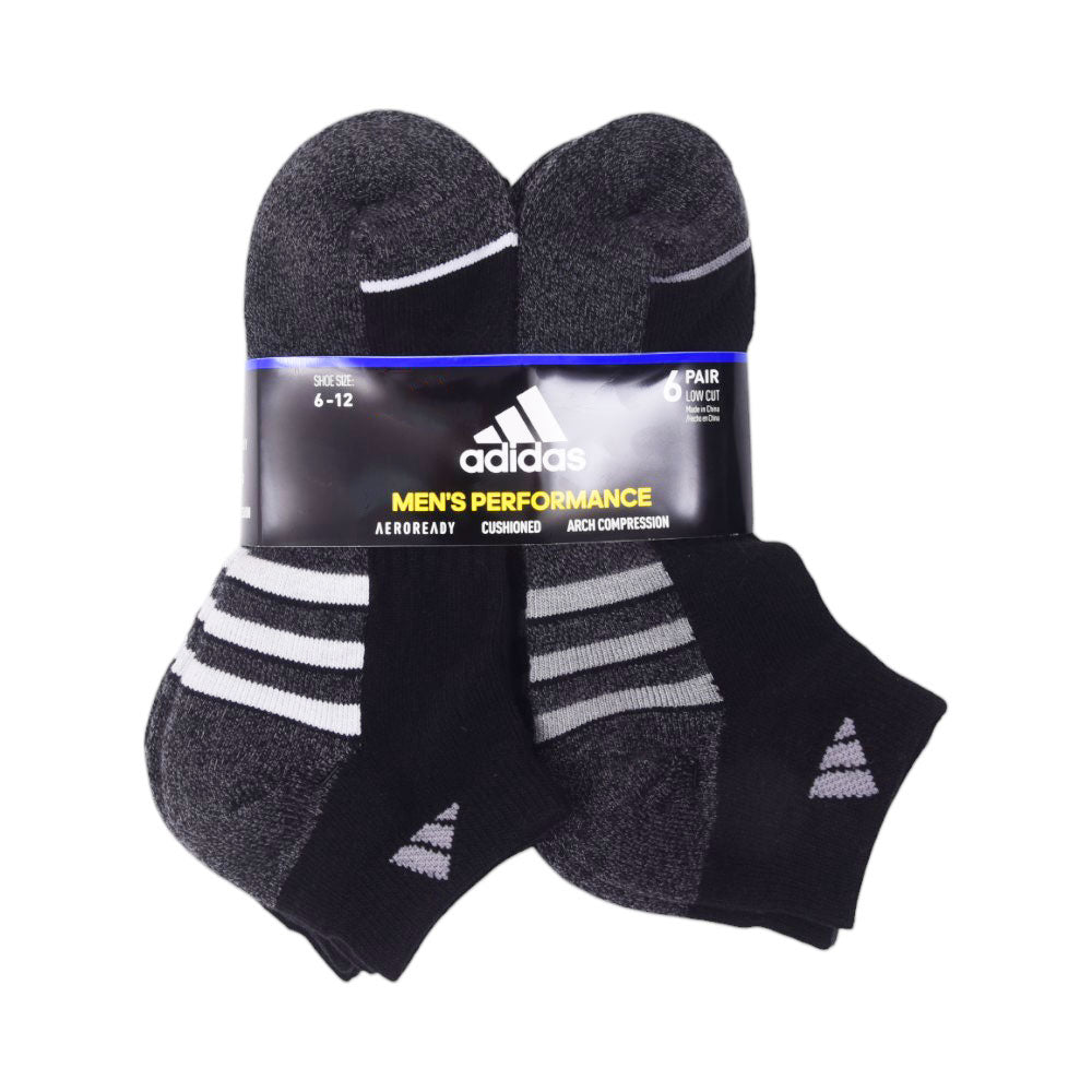 ADIDAS MEN ANKLE SOCKS P-6 949985 BLK (IR)