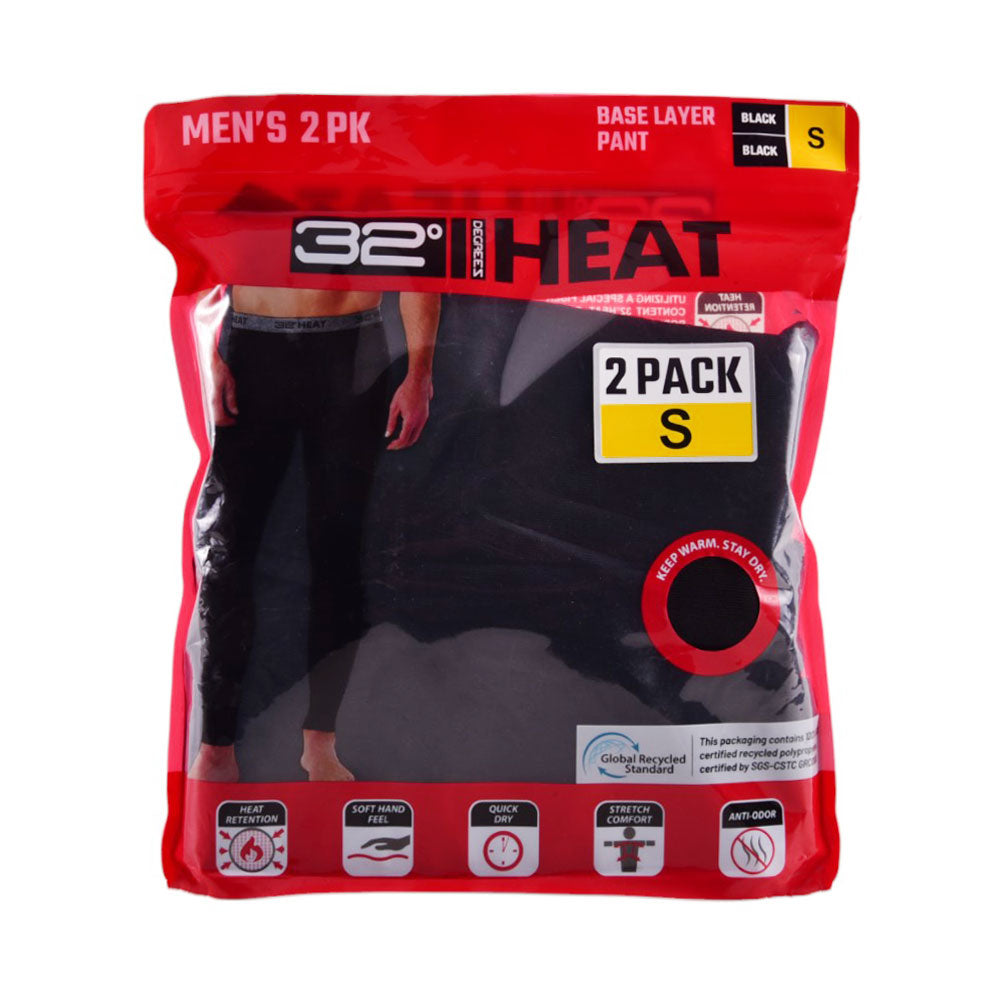 MENS HEAT 32 WARMER TROUSER P-2 BLK S (IR)