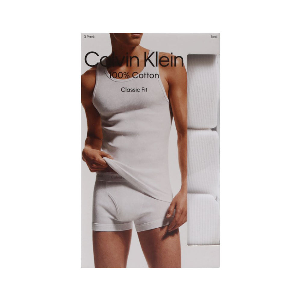 CK MEN SANDO VEST P-3 NB4010-100 WHT L (IR)