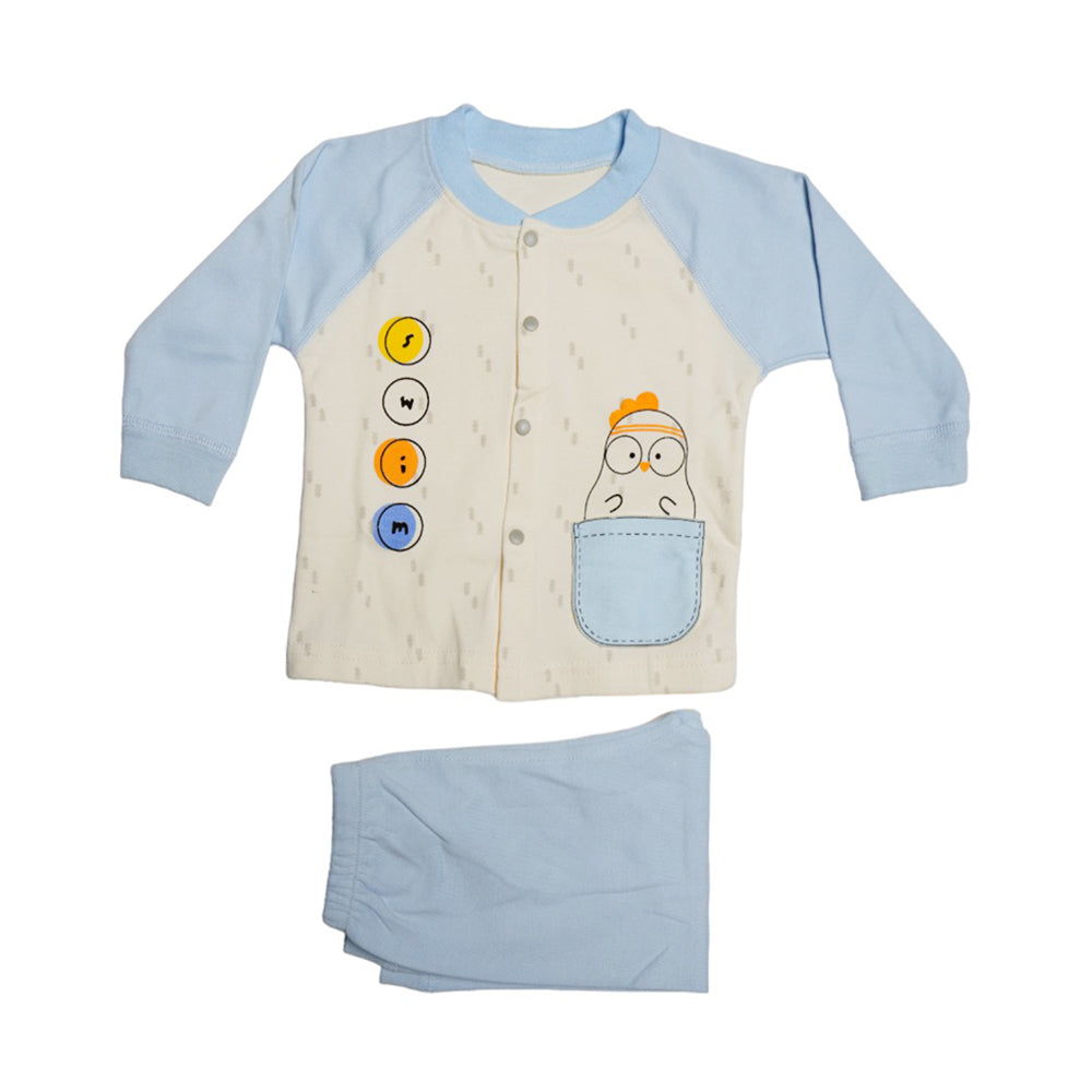 BOYS L/S 2PC PAJAMA SUIT MZS-24 6-9M 3063