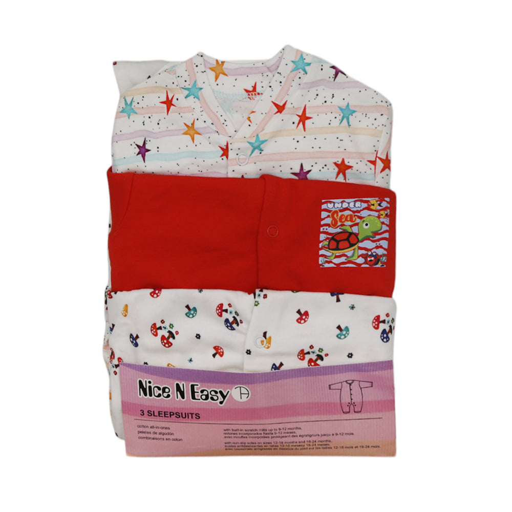 BOYS L/S 3PC SLEEP SUIT W/O SOCKS N&E MZS-24 9-12M HC-029