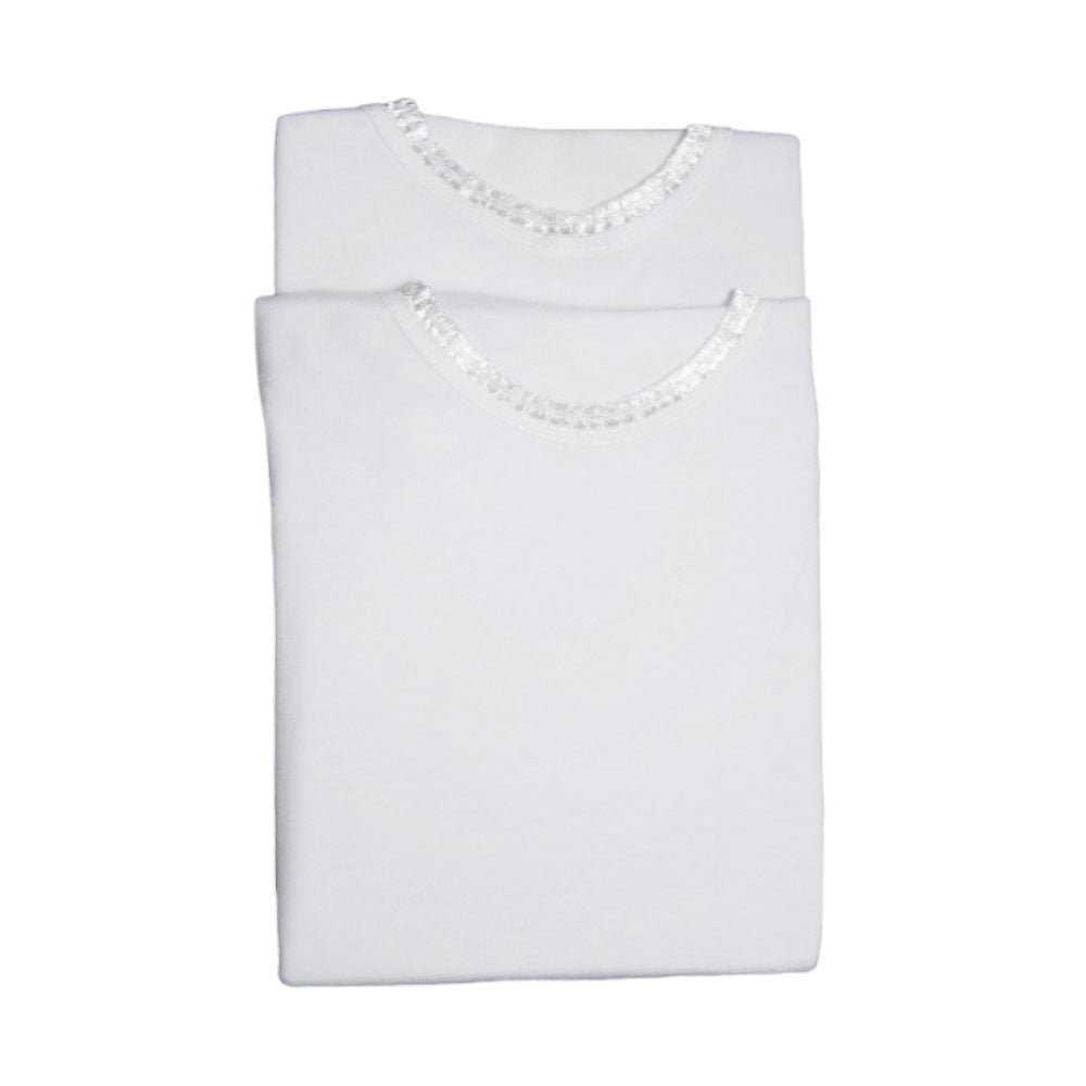 GIRLS S/L VEST 2PC PACK NICE & EASY MZS-24 9-12M 011