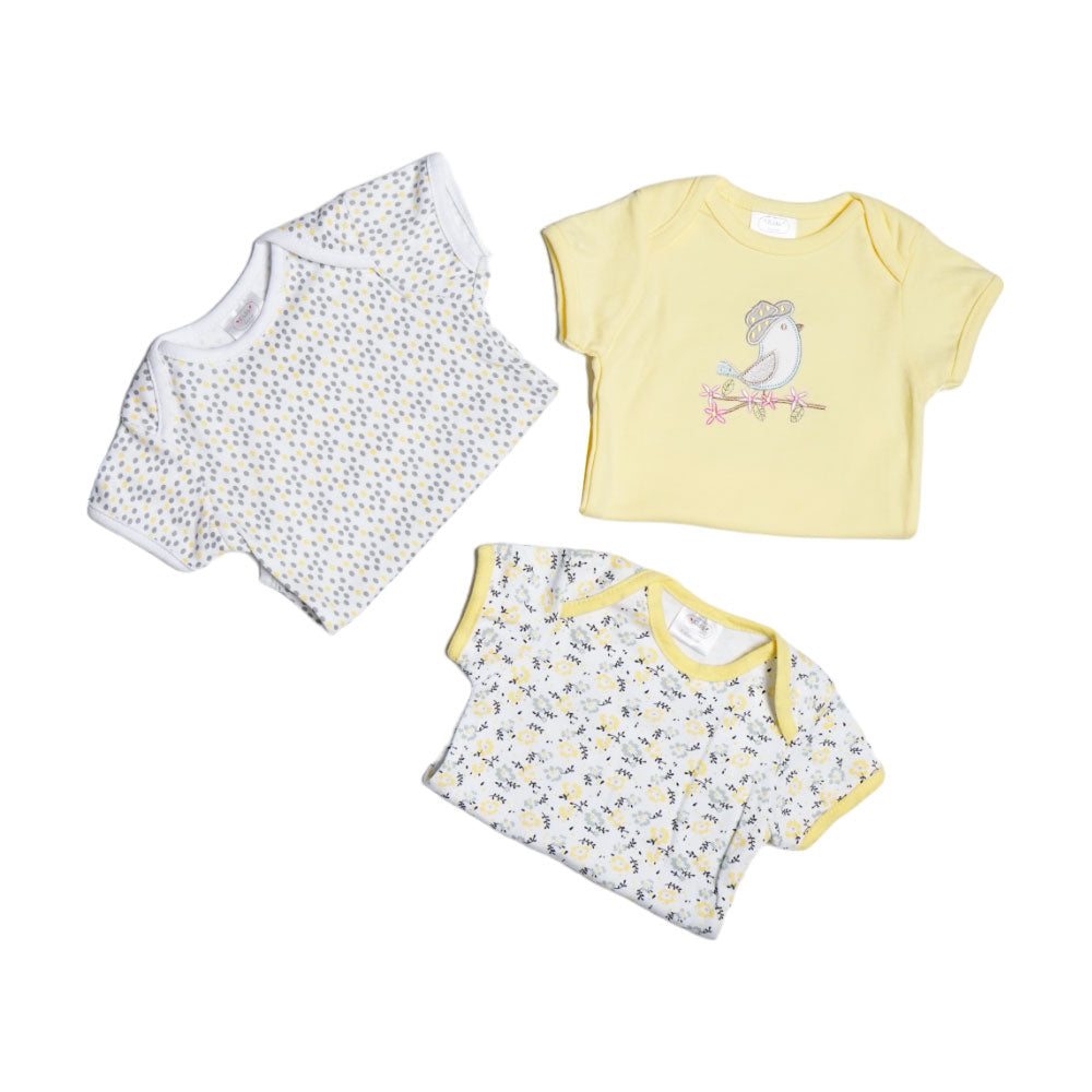 GIRLS S/S 3PC BODY SUIT MZS-24 3-6M THAI