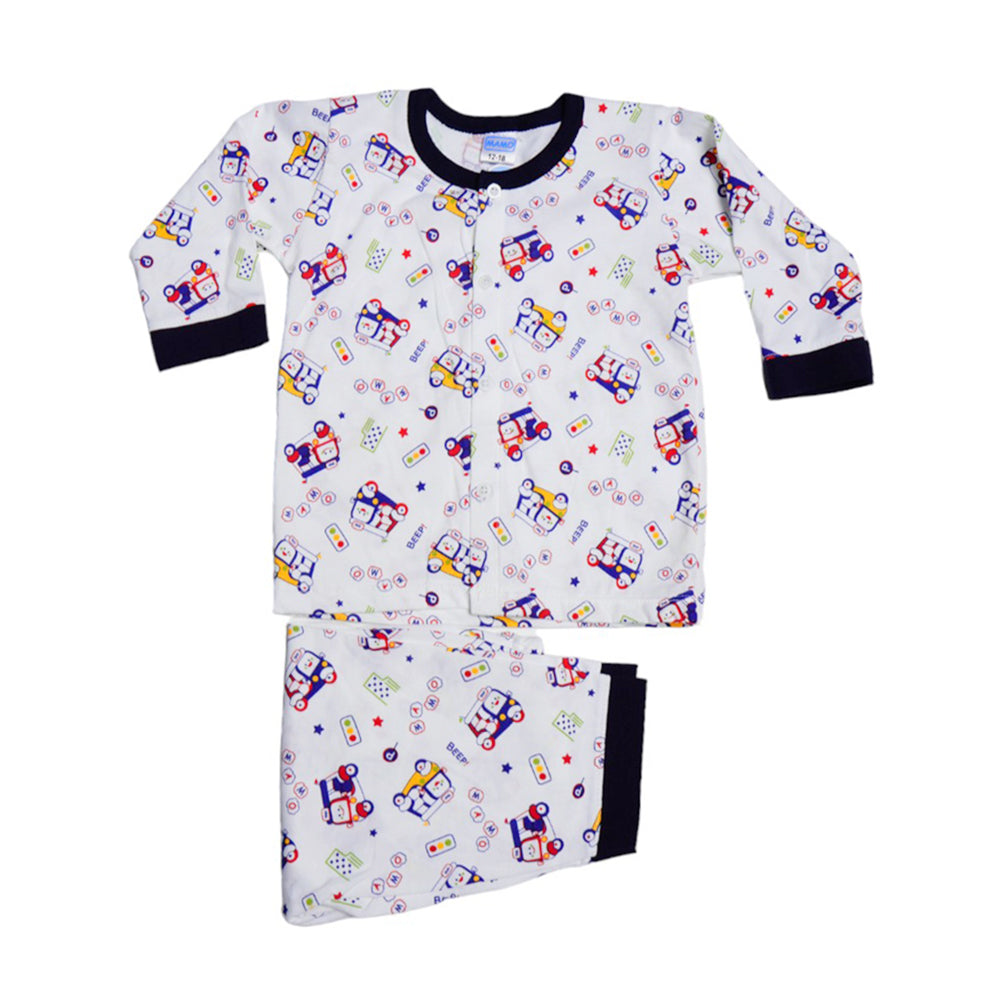 BOYS L/S 2PC PAJAMA SUIT MZS-24 12-18M THAI BL159