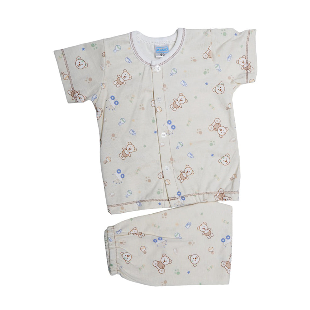 BOYS L/S 2PC PAJAMA SUIT MZS-24 0-3M THAI BL105