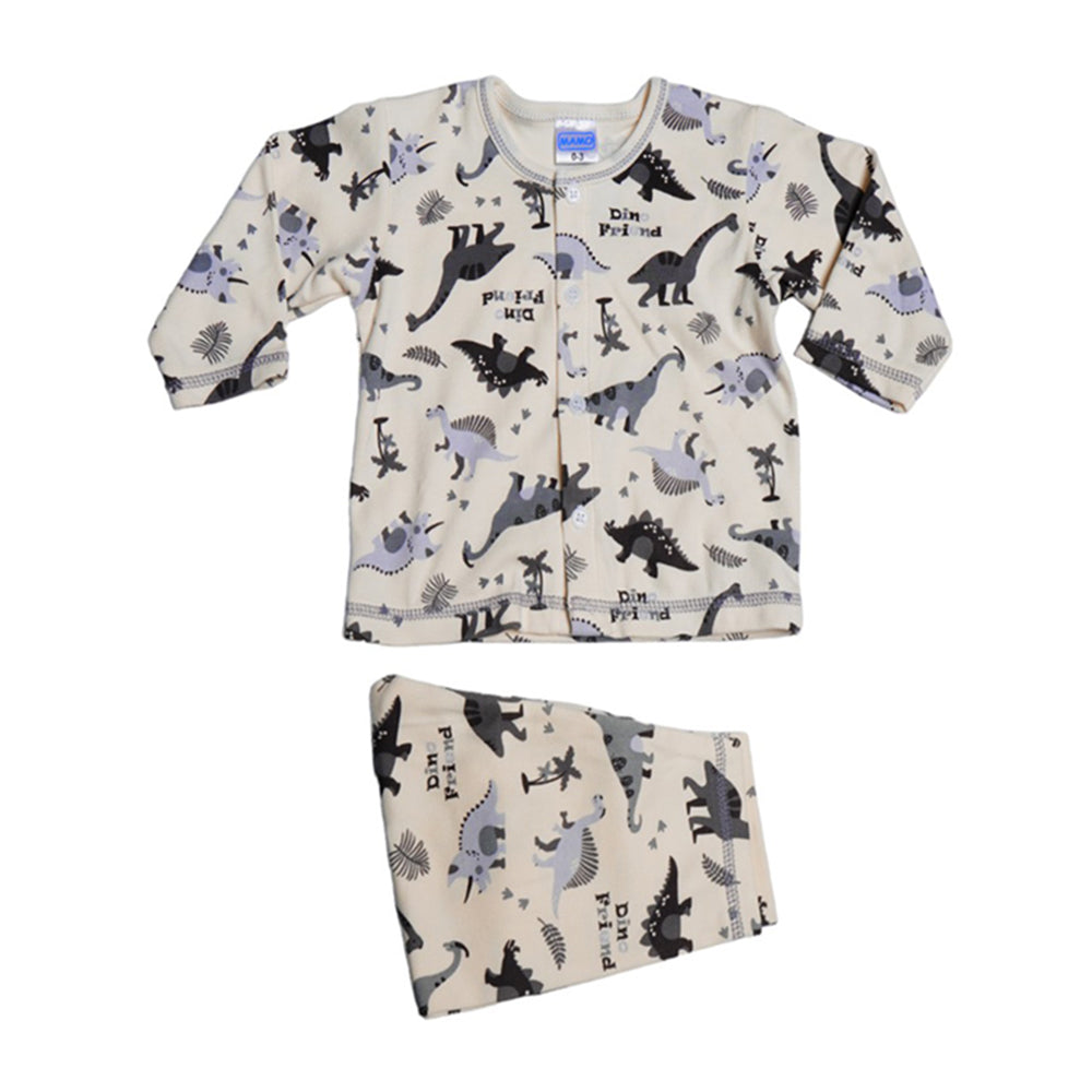 BOYS L/S 2PC PAJAMA SUIT MZS-24 0-3M THAI BL324-325