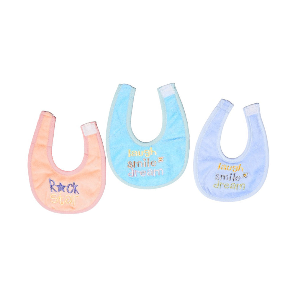 BABY BIB 3PC PACK S STICKON EMB MZS-24