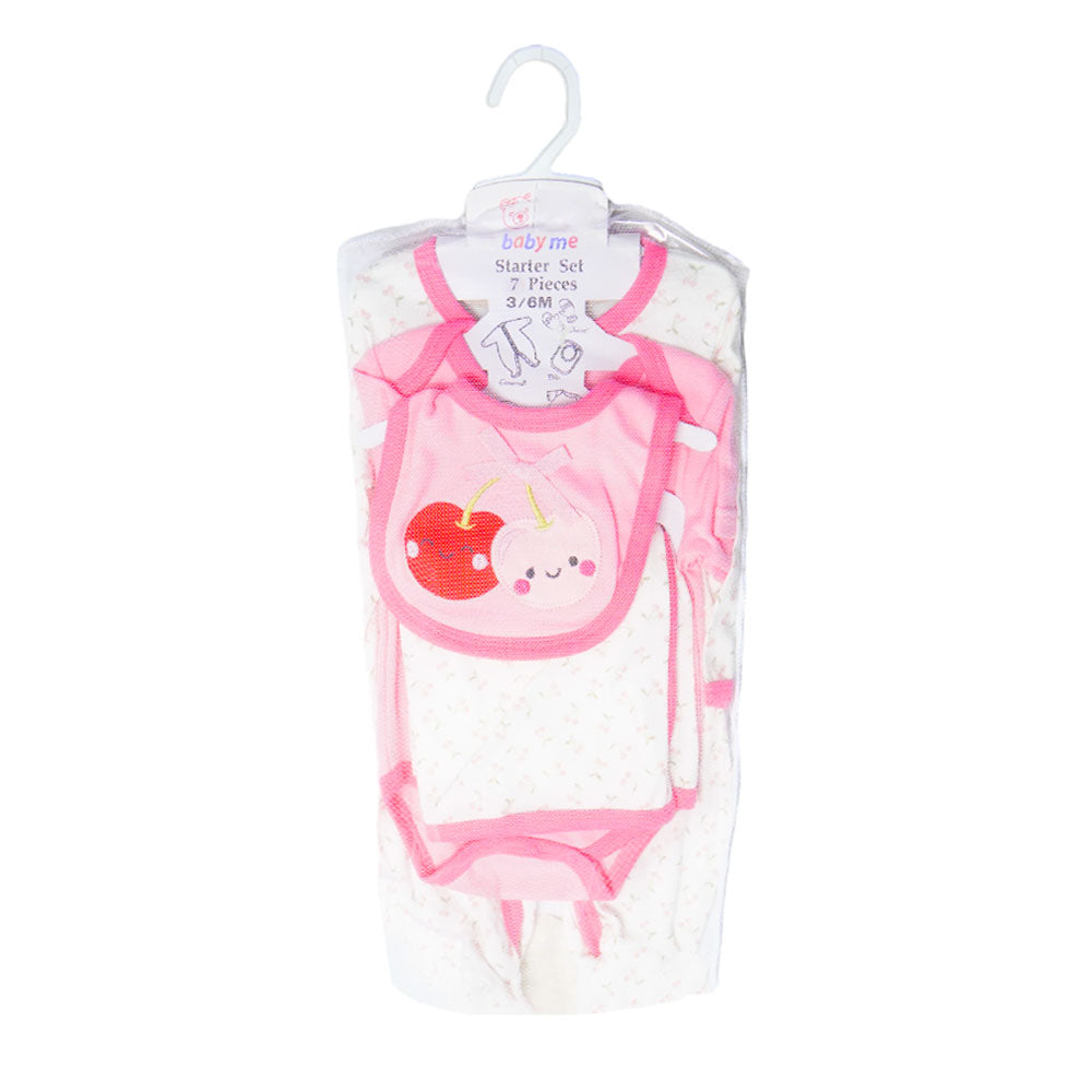 GIRLS 7PC GIFT SET HANGER MZS-24 3-6M 10575A