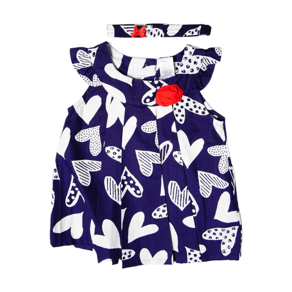 GIRLS CAP SLEEVE 3PC FROCK SET MZS-24 18-24M THAI