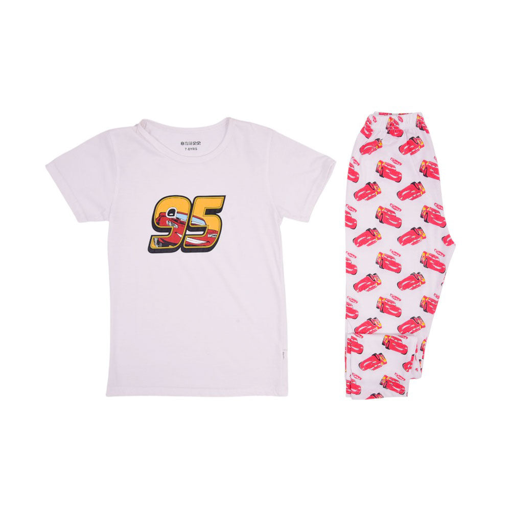 BOYS S/S 2 PCS SLEEPING SUIT MZS-24 7-8 Y 5607