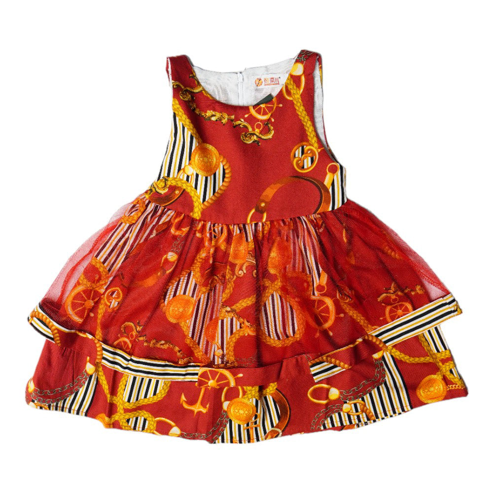 GIRLS S/L FROCK MZS-24 12-18M 009